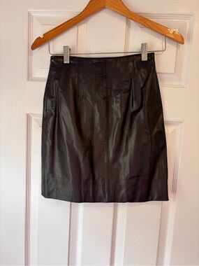 Lanna black leather skirt size 2